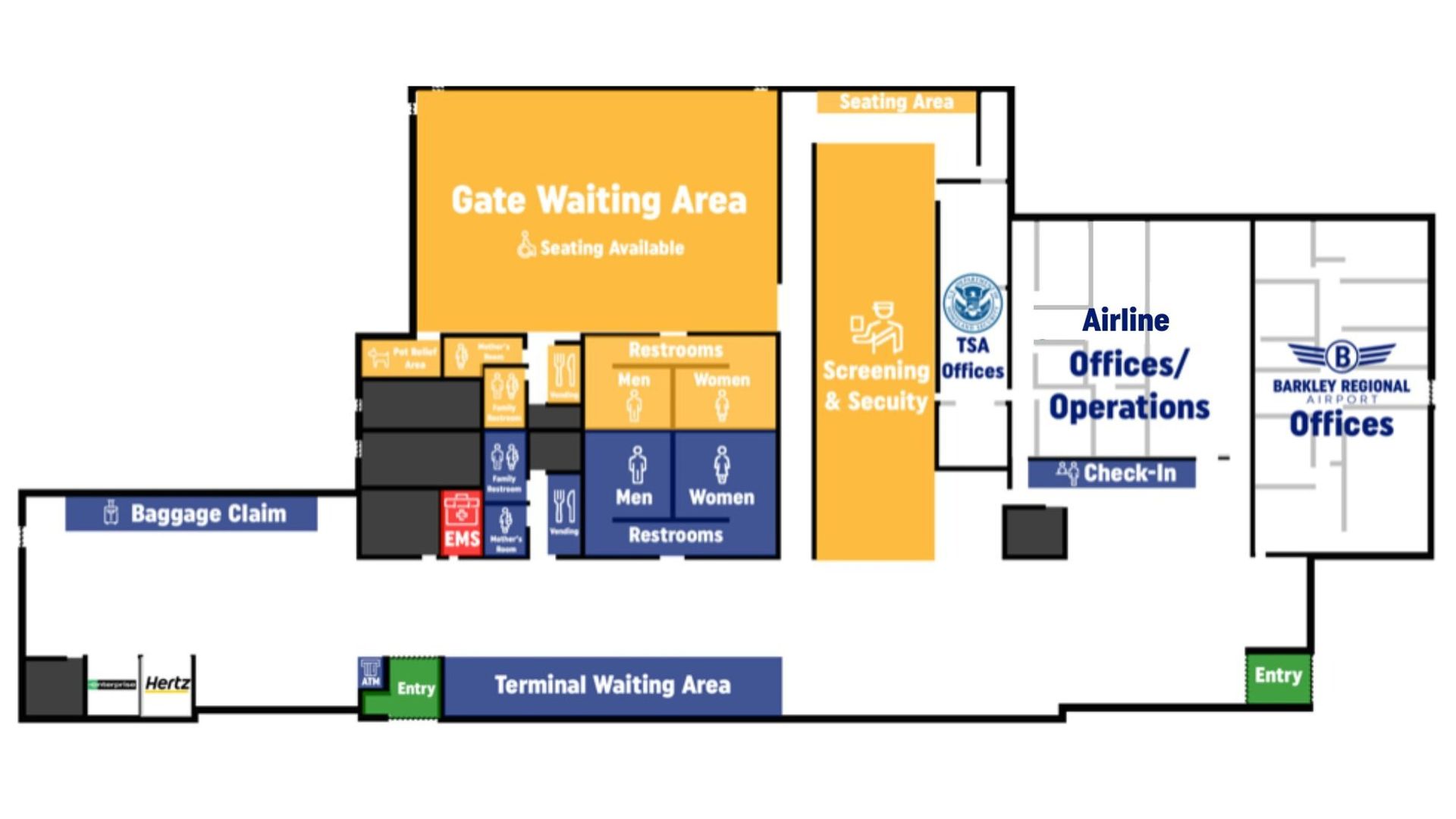 Barkley Regional Airport - Terminal Map